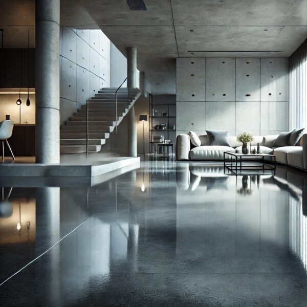 High-Gloss Concrete Polishing