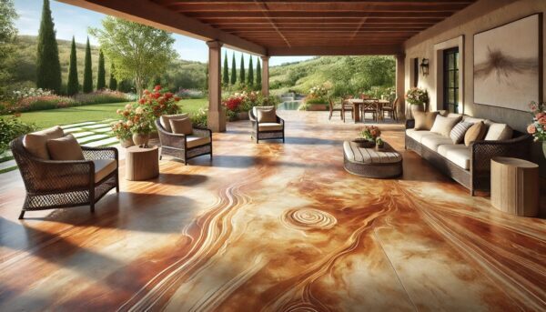 Sealed Polished Concrete for Outdoor Patios